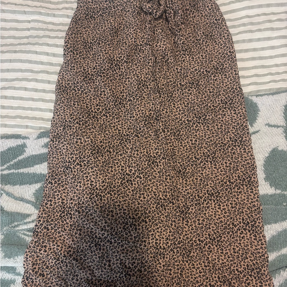 Chic Animal Print Wrap Skirt